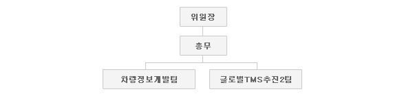 위원회는 위원장, 총무와 차량정보개발팀, 글로벌 TMS 추진2팀으로 구성된다.